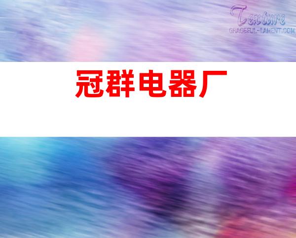 冠群电器厂